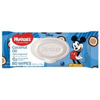 Huggies® Essentials Coconut Oil Wipes Fragrance Free (Packet 80)