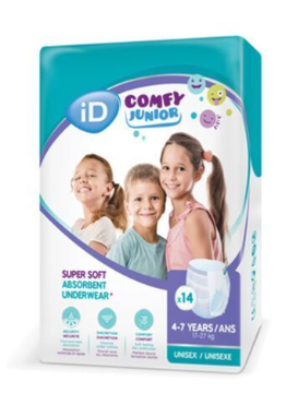 iD Comfy Junior Pants 4-7 years (17-27Kg) (Packet 14)