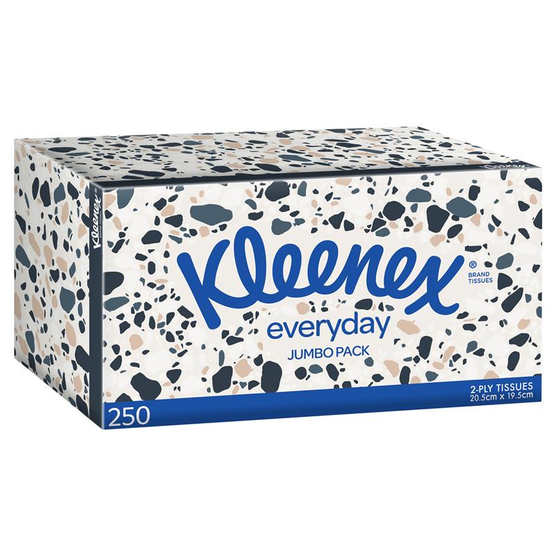 Kleenex Tissues-Jumbo White 250