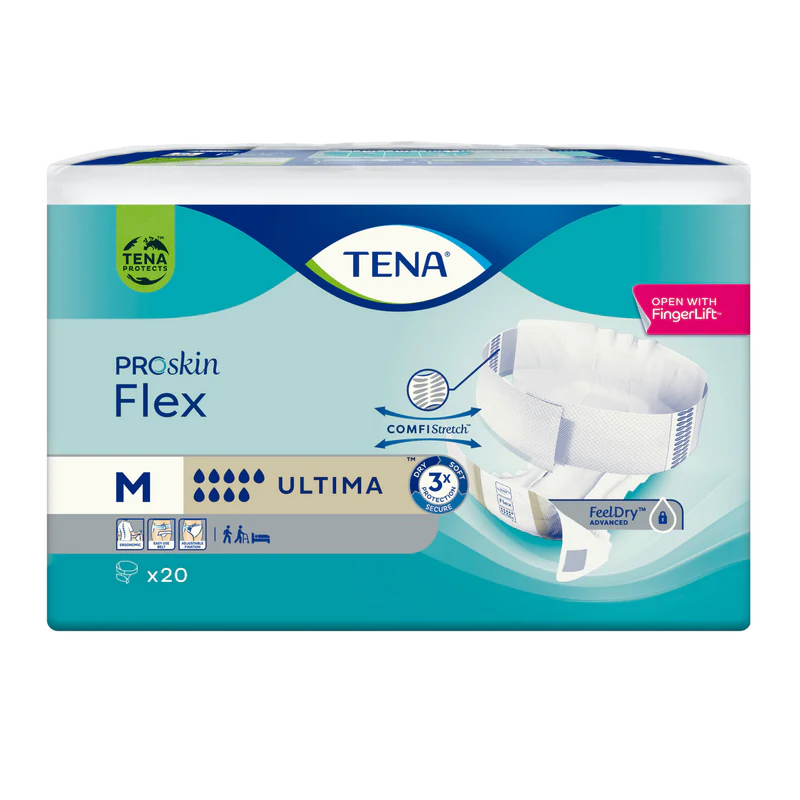 Tena PROskin Flex Ultima Medium 71-102cm 2706ml (725220) (Packet 20)