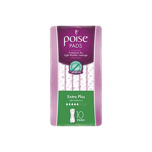Poise® Extra Plus Pads (Packet 10)