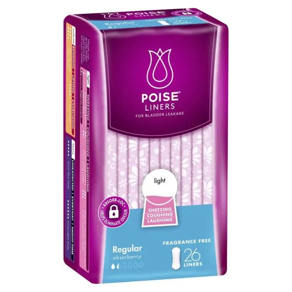 Poise® Regular Liners (Packet 26)
