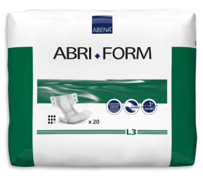 Abri-Form L3 Comf Grn 3300Ml 100-150Cm (Packet 20)