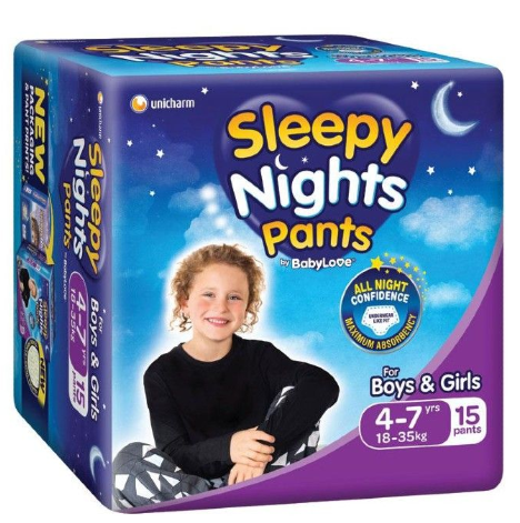 BabyLove Sleepy Nights 4-7y/o 18-35kg (Packet 14)
