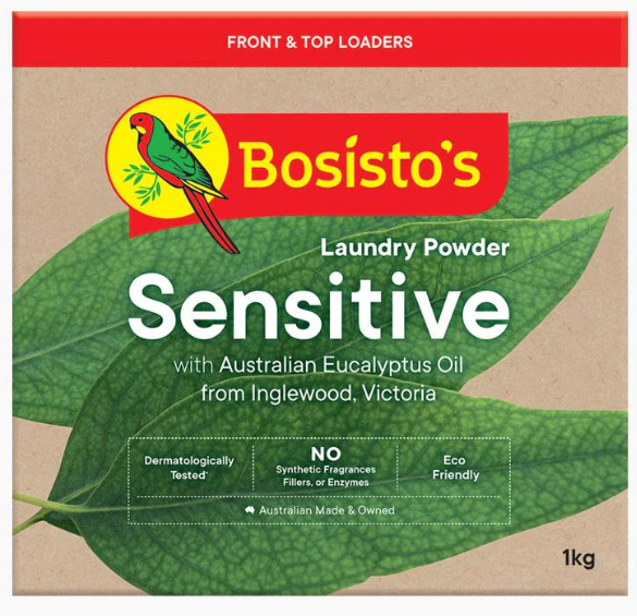Bosistos Sensitive Laundry Powder 1kg Topcat Healthcare