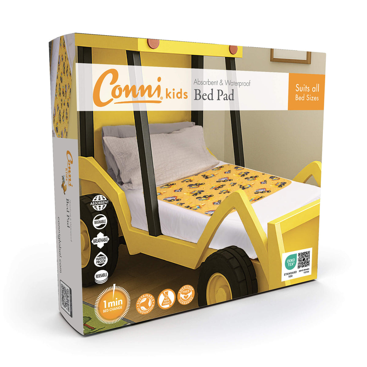 Conni Kids Bed Pad (No Tucks) Assorted Prints