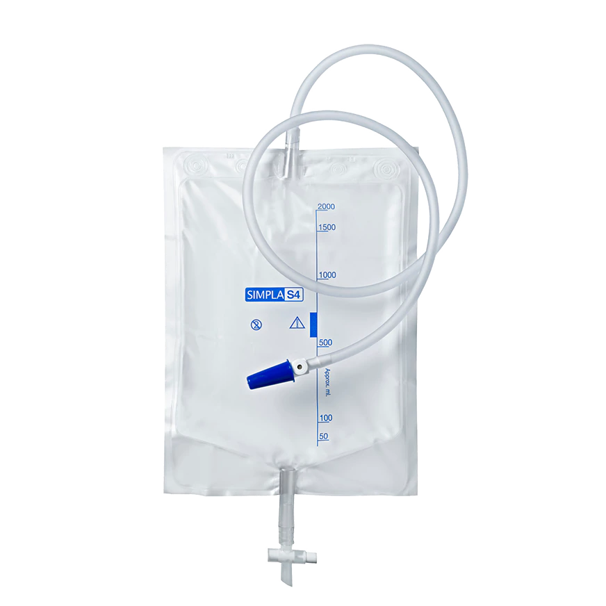 Coloplast Simpla S4 Urine Drainage Bag with Tap and Sample Port Steril
