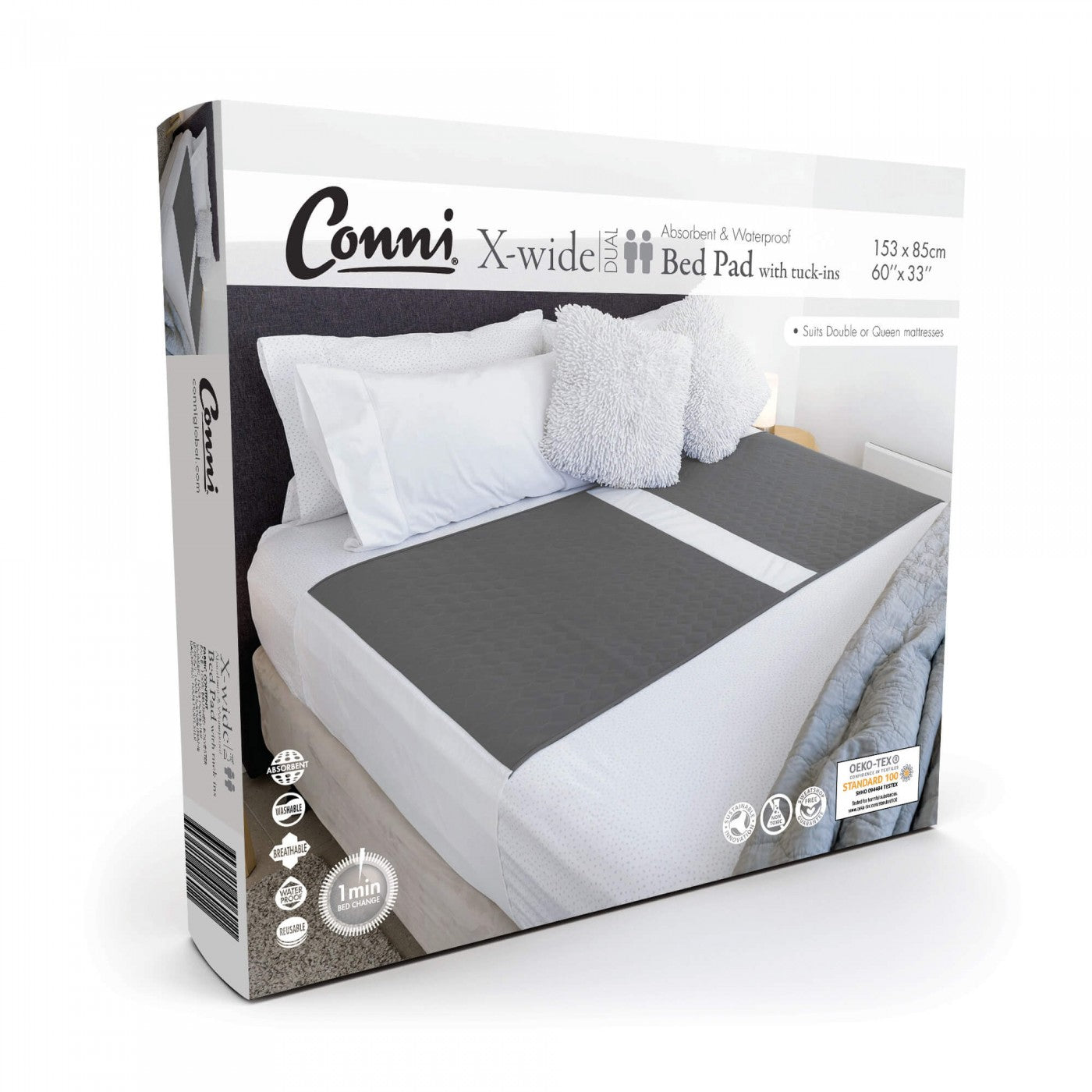 Conni X-Wide Dual Bed Pad (Tucks)