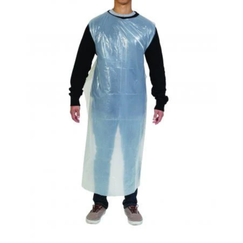 BareMed APRON WHITE POLY ALL PURPOSE 850 X 1400MM (Box 100)