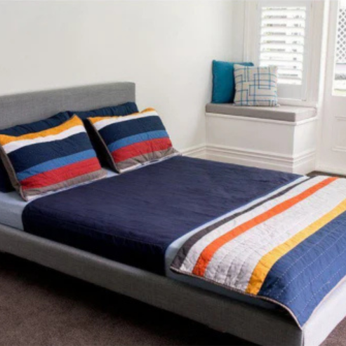 Brollysheets Bed Pad Double Navy