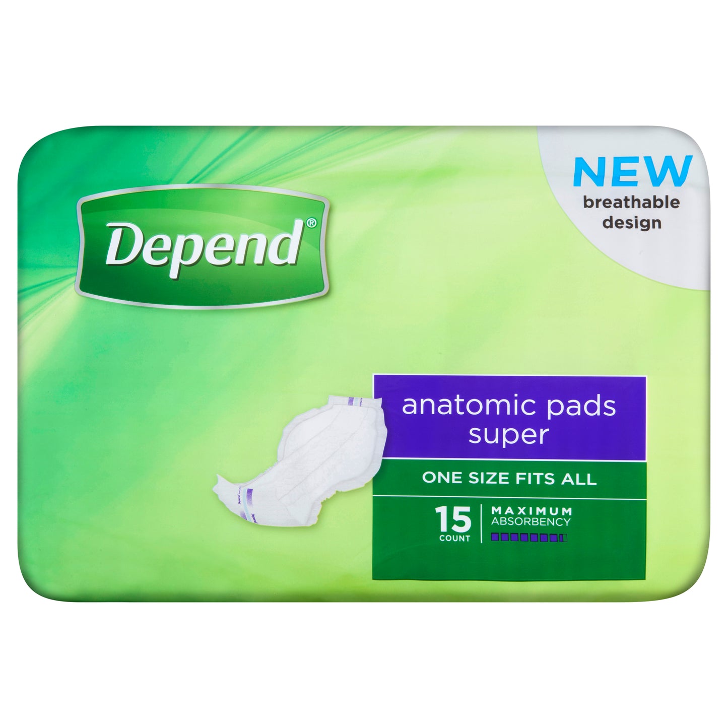 Depend Anatomic Pads Super