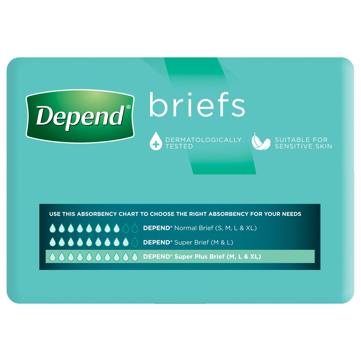 Depend Super Plus Brief Large