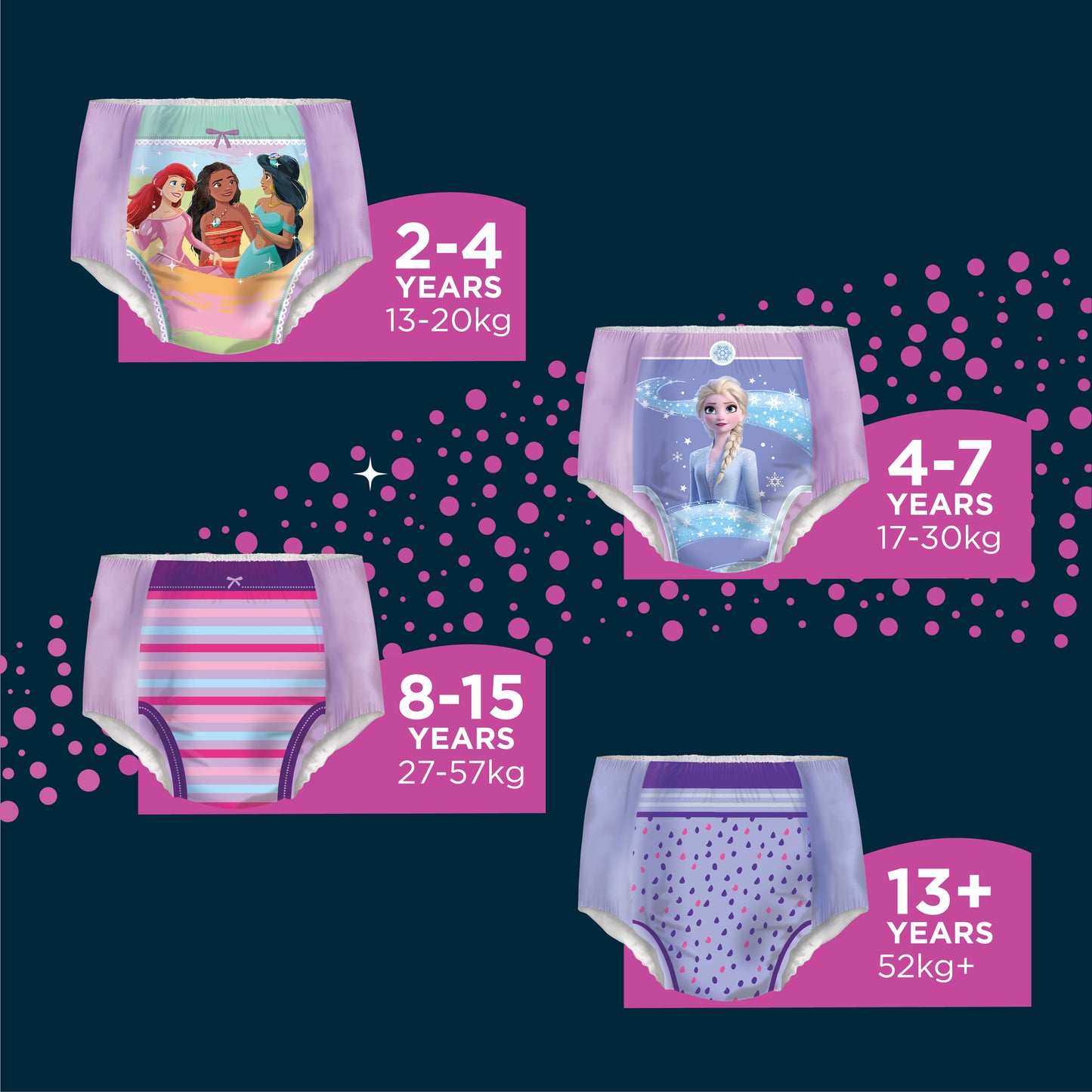 Huggies Drynites Pyjama Pants 2-4 Girl