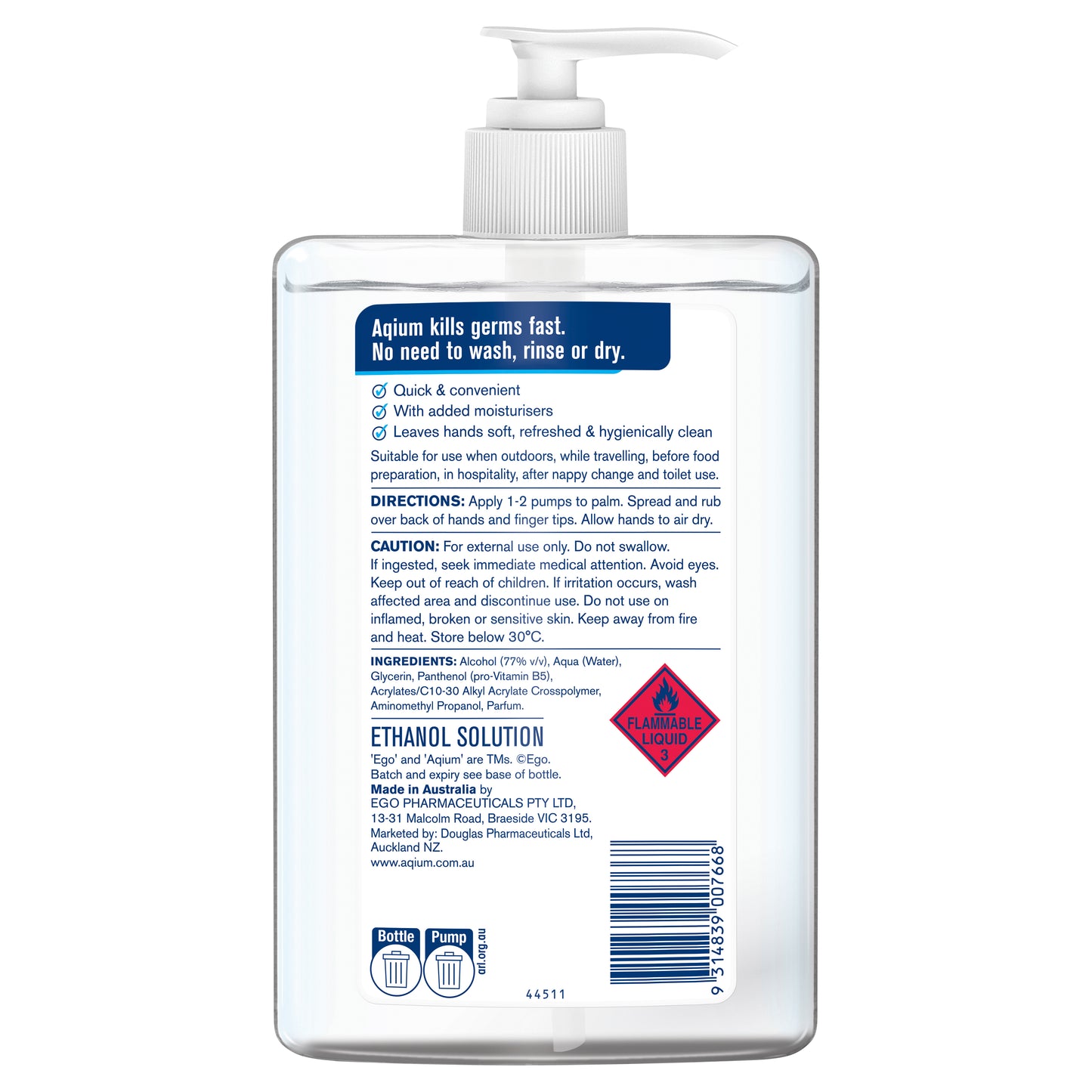 Aqium Hand Sanitiser 1lt