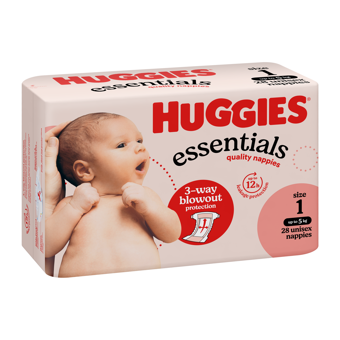 Huggies® Essentials Nappies Size 1 (Packet 28)
