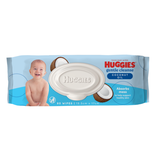 Huggies Coconut Oil Wipes Fragrance Free