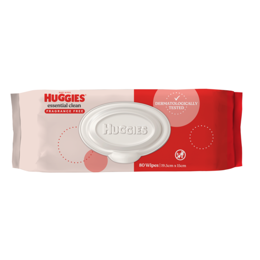Huggies Essential Clean Fragrance Free Baby Wipes
