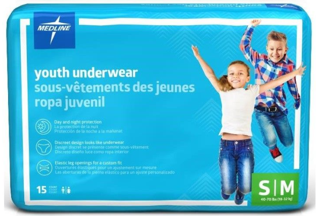 Medline DryTime Youth S/M (Packet 15)