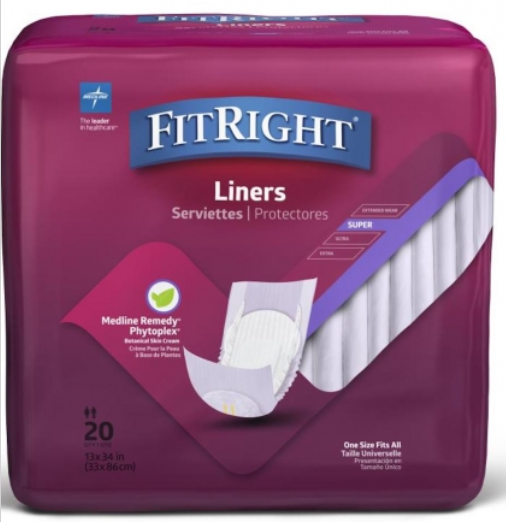 Medline FitRight Liners Super