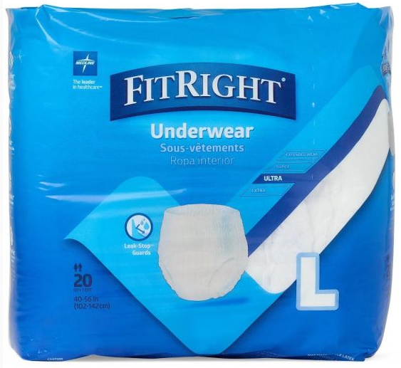Medline FitRight Ultra Underwear XLarge