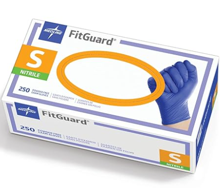 Medline Glove Nitrile Sterile PF Blue Nitrile Small