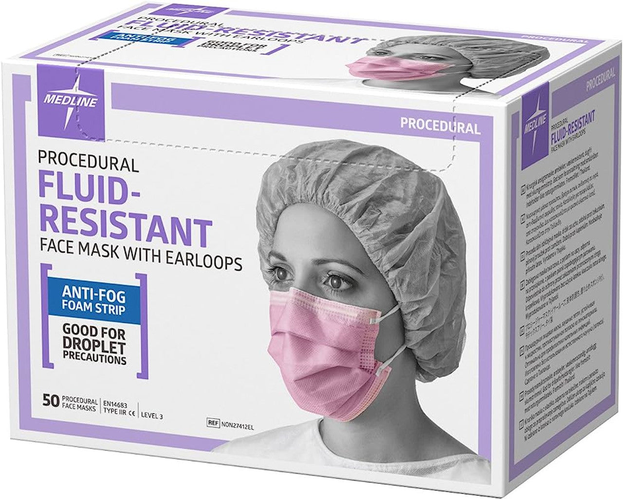 Medline Level 3 Fluid Resistant Procedure Mask