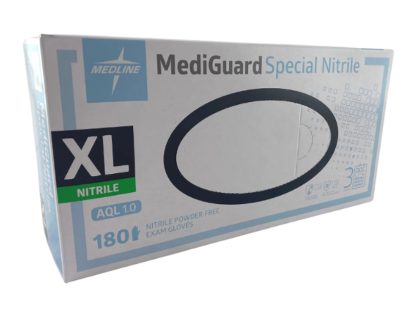 Medline MediGuard Nitrile Exam Gloves XLarge