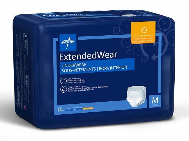 Medline FitRight Extended Wear Underwear Pull Up Large