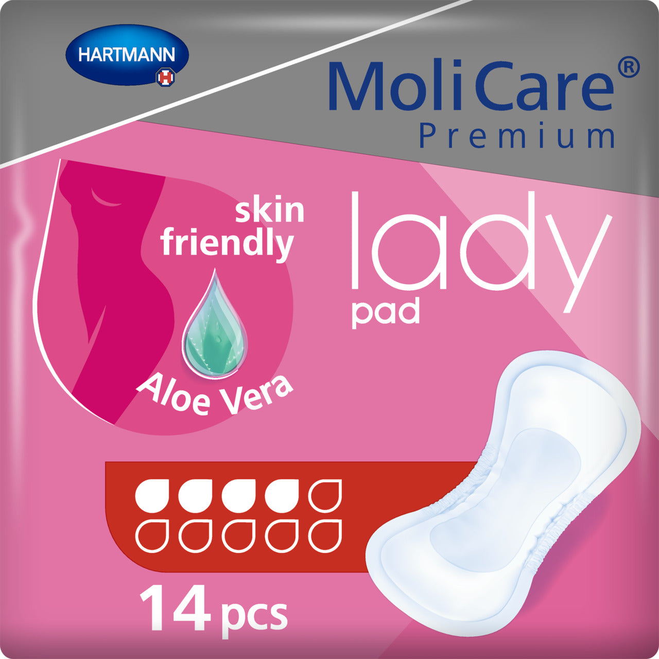 MoliCare® Premium Lady Pad - 4 Drops 782ml (Packet 14)