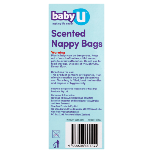 Baby U Scented Nappy Bags