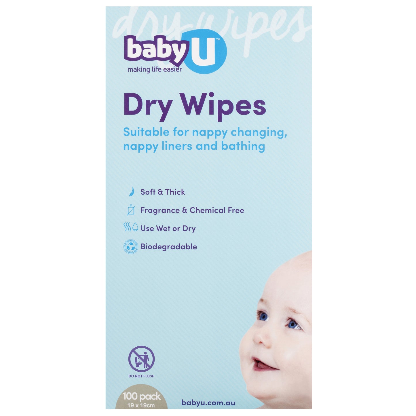 Baby U Dry Wipes