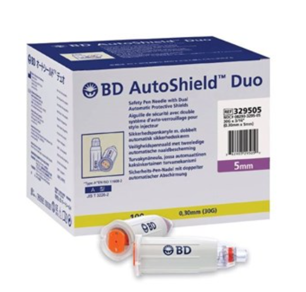 Needle BD Autoshield Duo Pen 30Gx5mm (Box 100) Topcat Healthcare