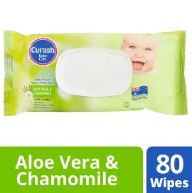 Curash Soothing Baby Wipes (3x80)