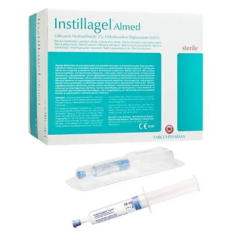 Instillagel Almed Lidociane 2% Chlorex 0.05% Gel 10ml Syringe (Packet 10)