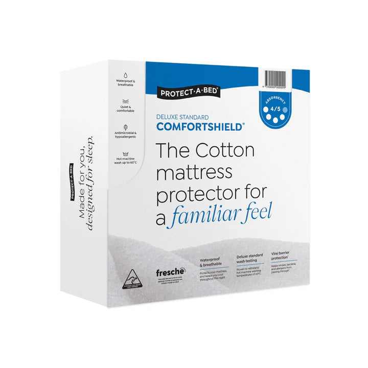 Protect a Bed Comfortshield Deluxe Cotton Terry Fitted Waterproof Mattress Protectors