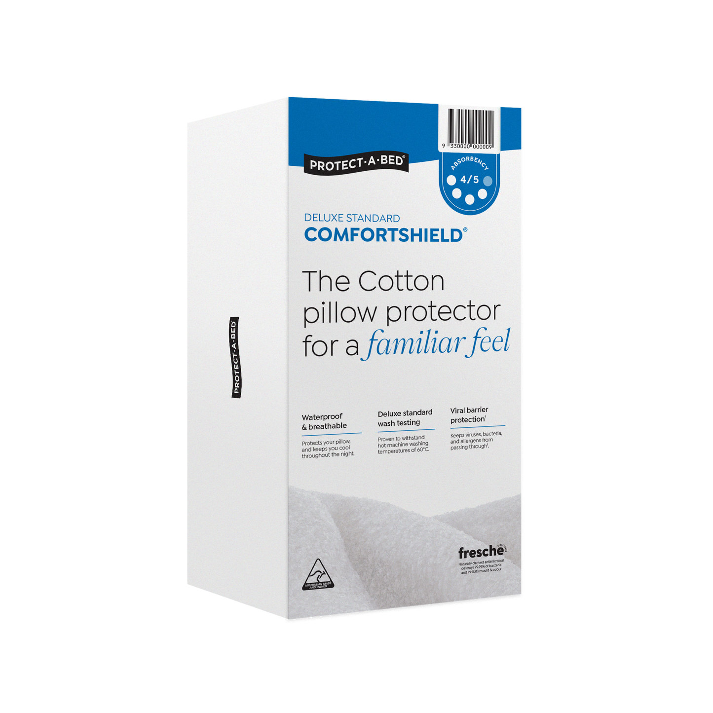 Protect-A-Bed Comfortshield Deluxe Cotton Terry Fitted Waterproof Pillow Protectors - Absorption 200 ml