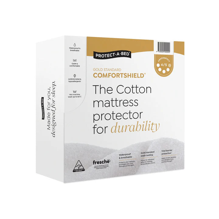 Protect a Bed Comfortshield Gold Cotton Terry Fitted Waterproof Mattress Protectors