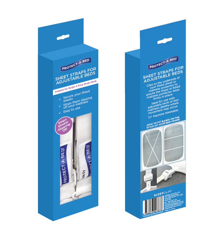Protect a Bed Sheet Straps for Adjustable Beds Queen, King