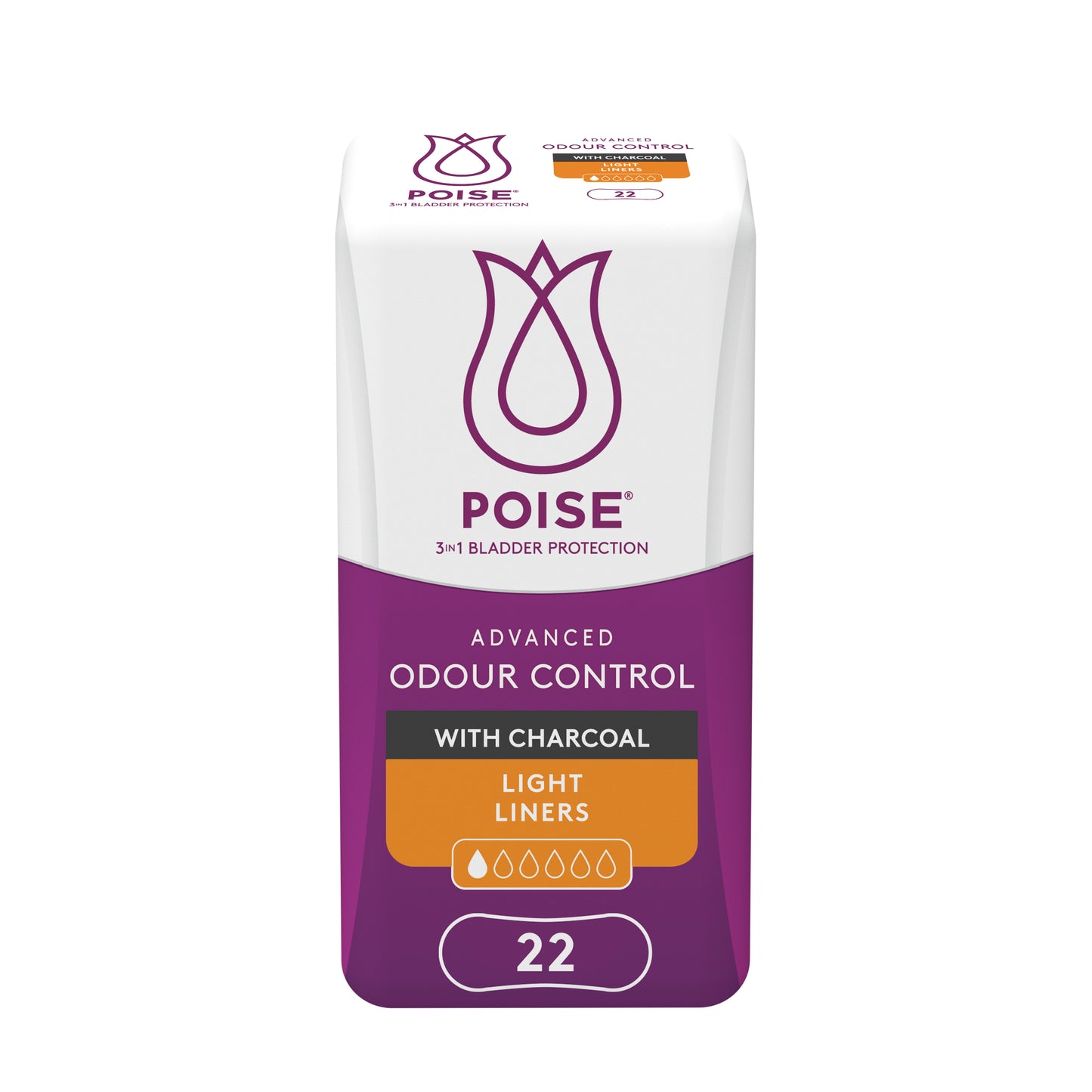 Poise Charcoal Light Liners