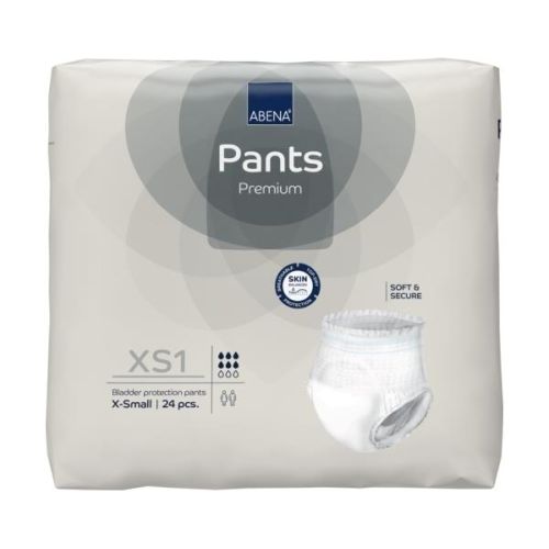Abena Pants Plus Xs1 Gre 1400Ml 45-70Cm (Packet 24)(Abe1000003163)
