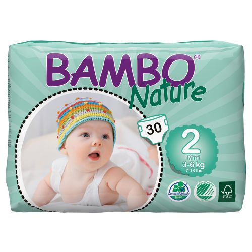 Nappy Bamboo Nature Size 2 Mini
