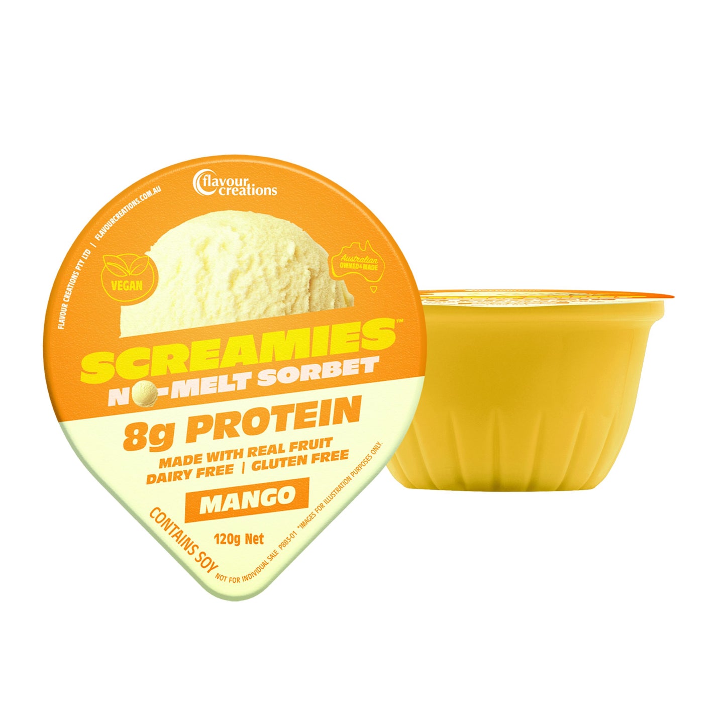 FC Screamies Mango Sorbet 120gm (Carton 36)