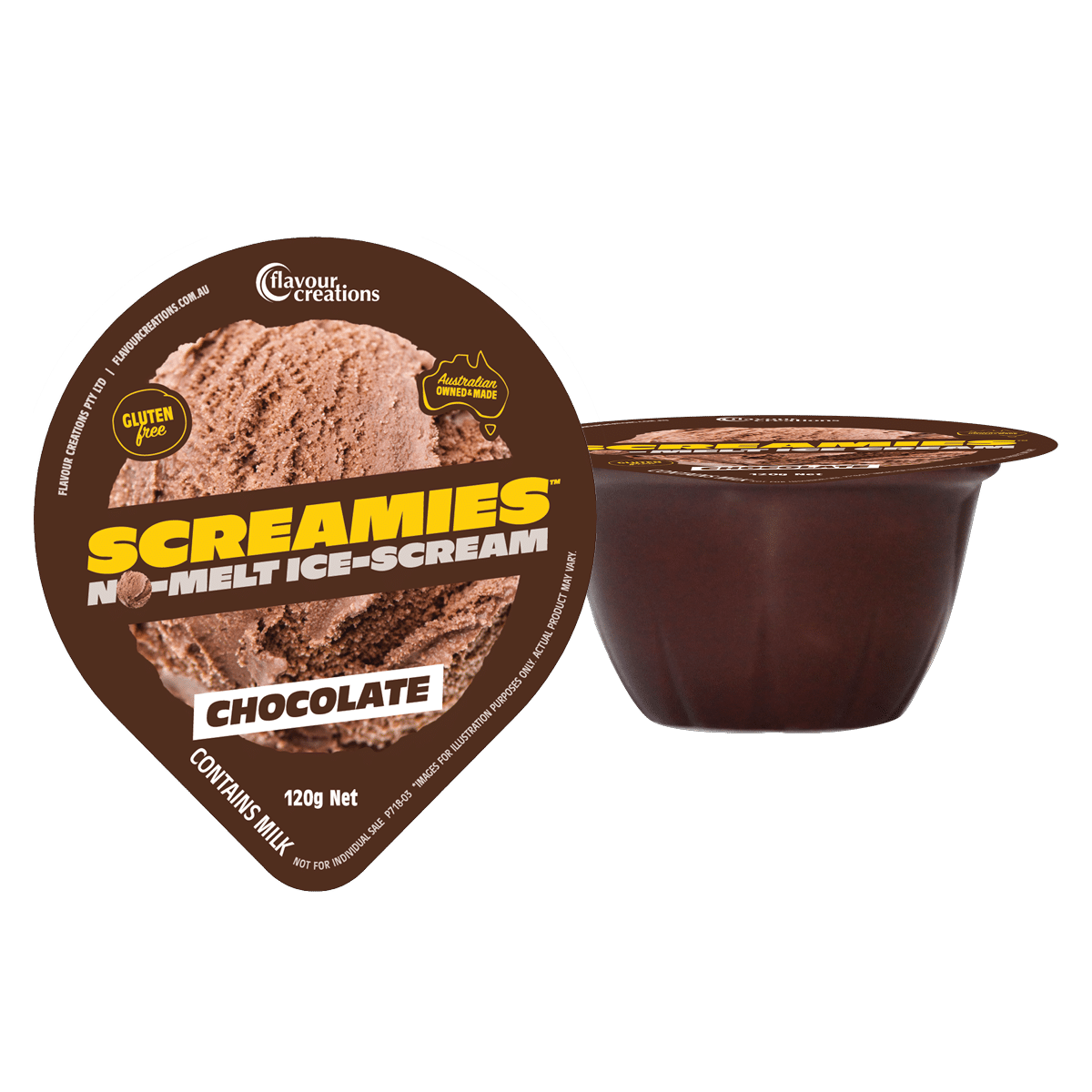 FC Screamies Chocolate Ice Cream 120gm (Carton 36)