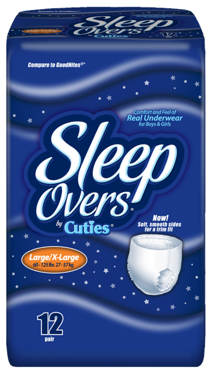 Sleep Over Youth Pants Large 1000ml 29-57kg 12 (Packet 12)