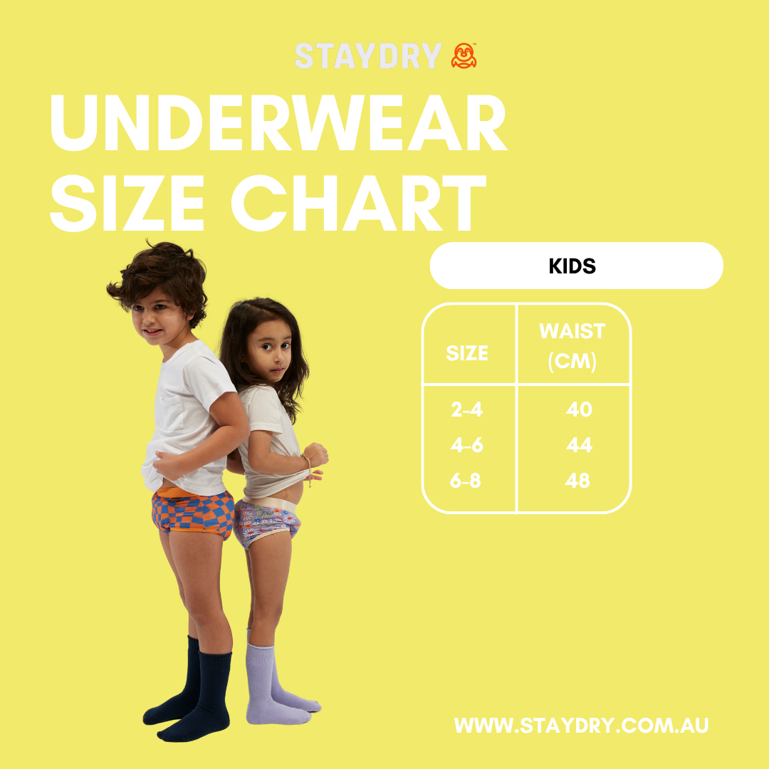 Staydry Kids Continence Girls Brief Daisy