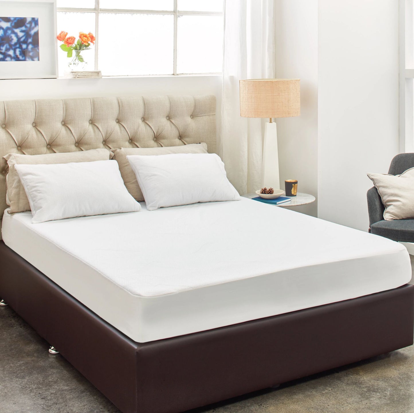 Protect-A-Bed Impression TENCEL™ Jacquard Fitted Waterproof Sleep Protectors -Absorption 2700 ml