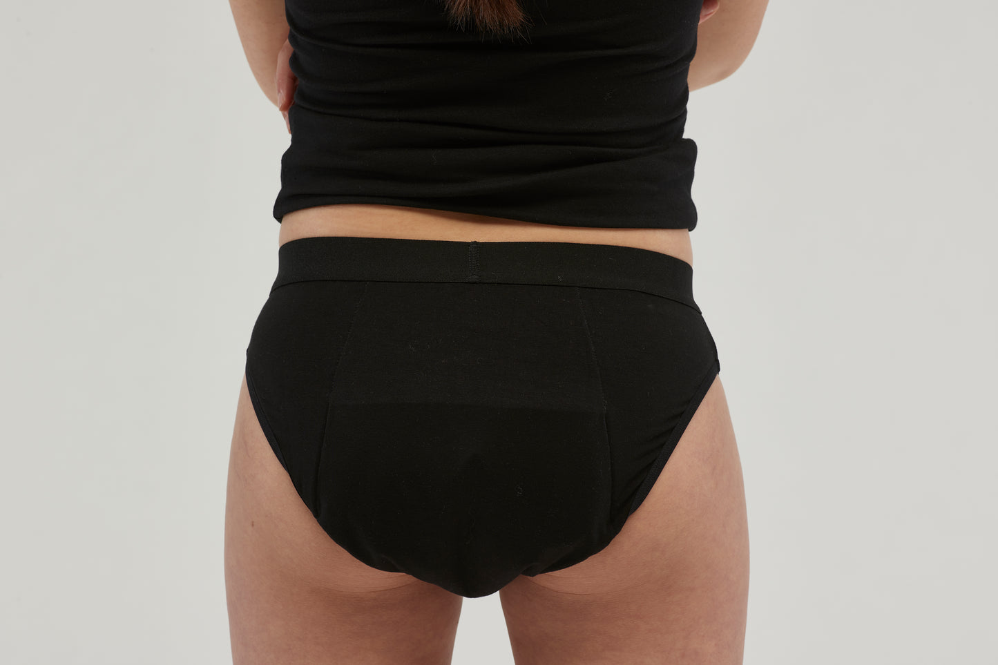 Staydry Teens Continence Girls Brief - Black