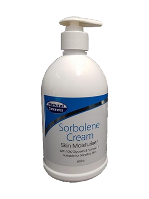 Sorbolene Cream with Vitamin E & 10 Percent Glycerine - Mild pH 5.5 - 6.0, 500ml Pump Bottle (Each)