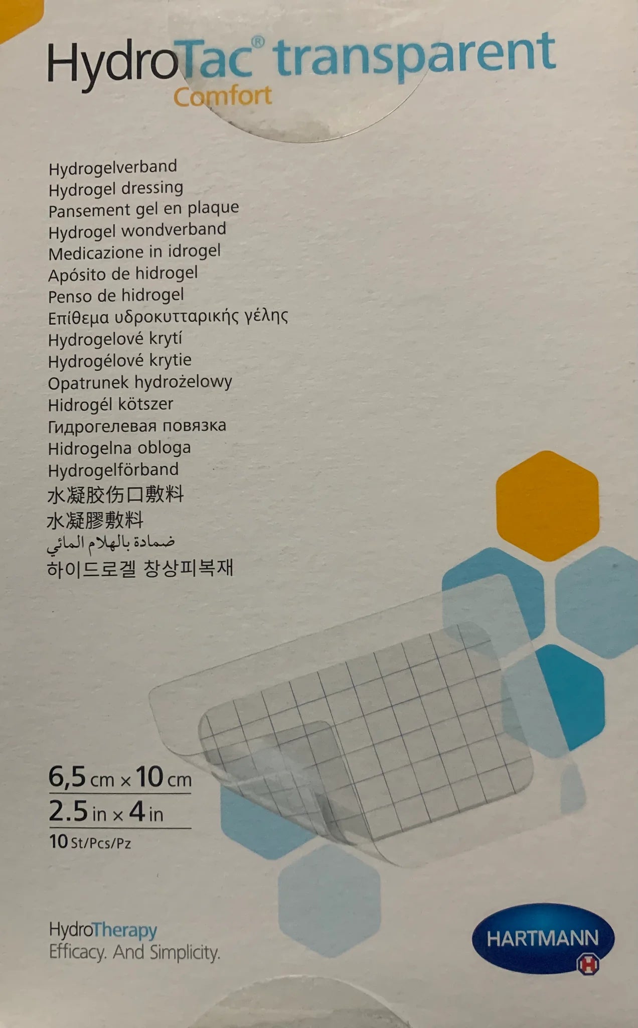 Hydrotac Transparent Comfort (Box 10)
