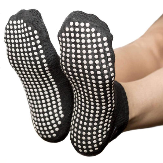 BareMed SOCKS SAFEFEET ANKLE NON-SLIP PAIR BLACK LGE 7-11 (Each)